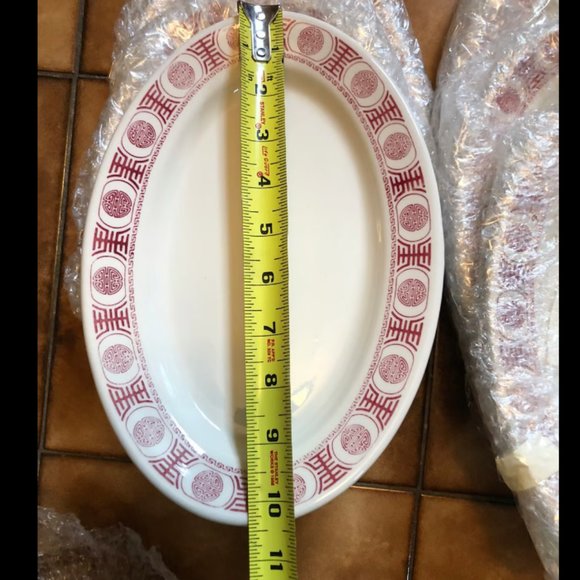 3 vintage buffalo china oval plates - Picture 5 of 5